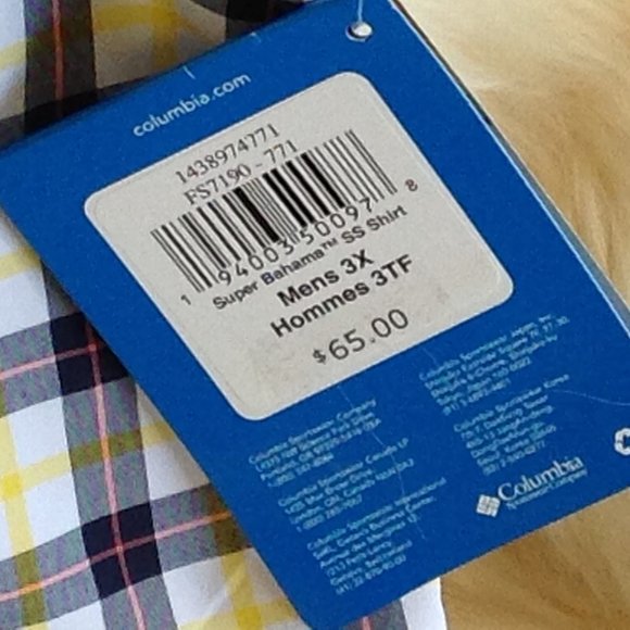 NWT Columbia PFG Fishing Gear Shirt Size 3X Omni Shade Plaid Short Sleeves - Picture 13 of 13